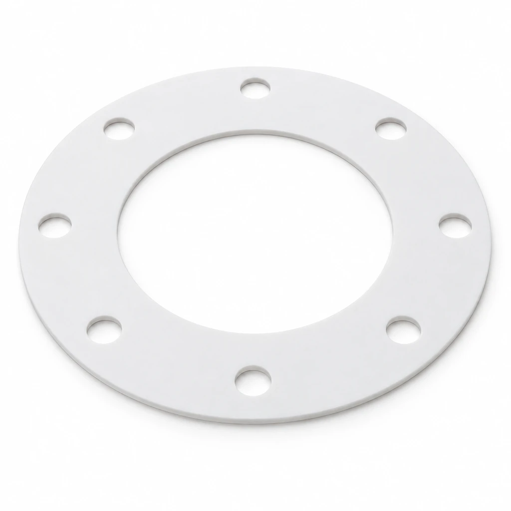 Junta de PTFE de face inteira com furos para fixadores